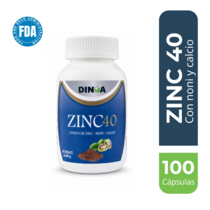zinc 40 500 mg cápsulas frasco 100 un