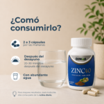 zinc 40 500 mg cápsulas frasco 100 un