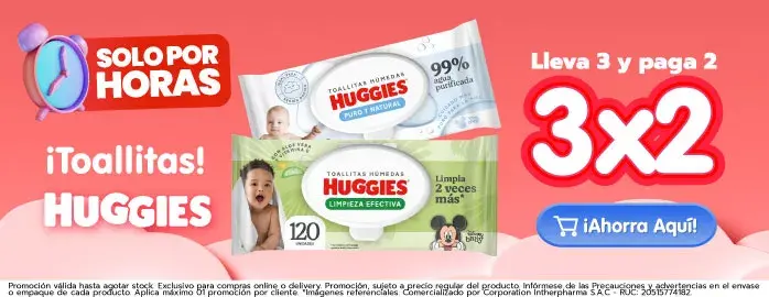 huggies toallas 3x2 o 13