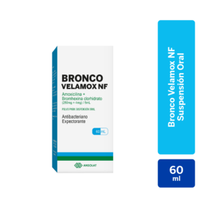 bronco velamox nf (250mg + 4mg)/5ml polvo para suspensión oral frasco 60 ml