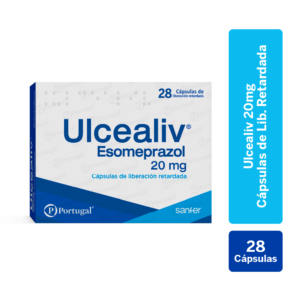 ulcealiv 20 mg cápsulas de liberación retardada caja 28 un