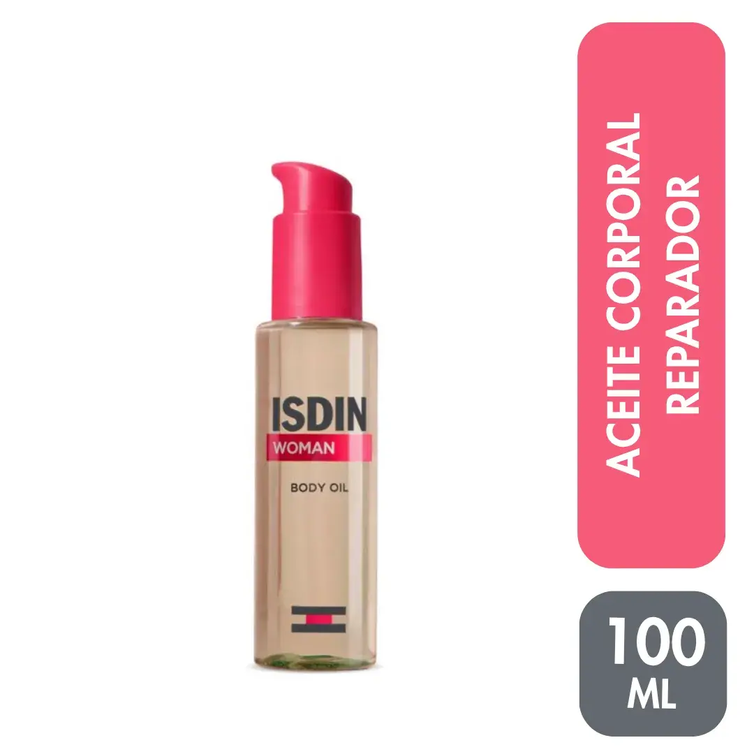 isdin woman body oil aceite corporal reparador frasco 100 ml