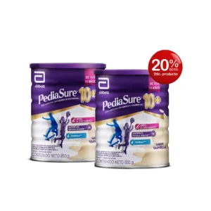 pediasure 10+ vainilla 850 g 2do con 20% dscto.