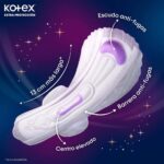 toalla higiénica kotex nocturna larga bolsa 6 un