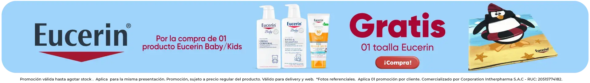 eucerin toalla