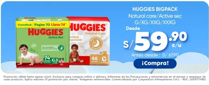 huggies bigpack febrero