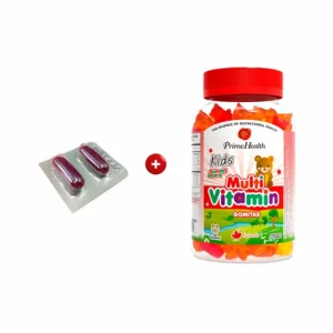 pack bioviton: gomitas multivitamínicas para niños prime health frasco 60 un + bioviton caja 30 cápsulas blandas