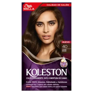 tinte koleston kit color 40 castaño mediano kit