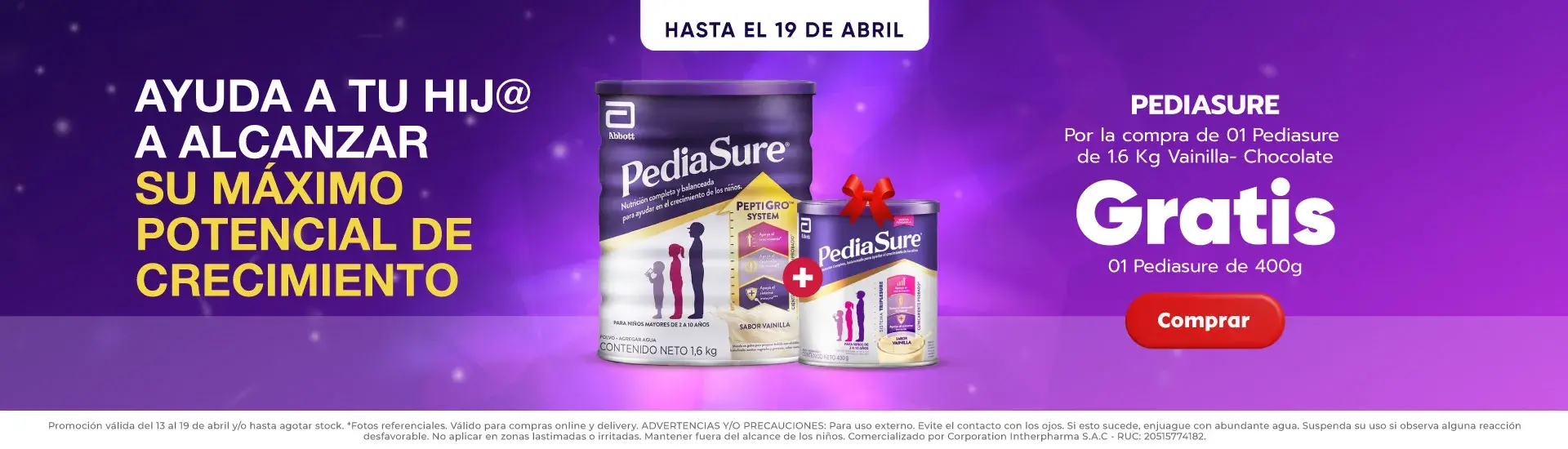 pediasure slider abril